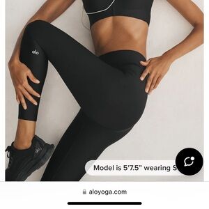 ALO Yoga Jet Black High-Waist Leggings